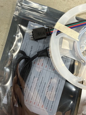 RGB LED strip light 1 meter with app