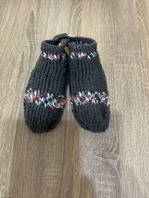 Knitted socks slippers size 38 new, handmade