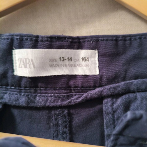 Children's parade shirt and pants 164 H&M, Zara used, blue