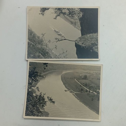 Lot of 2 old panoramic view photos in excellent condition