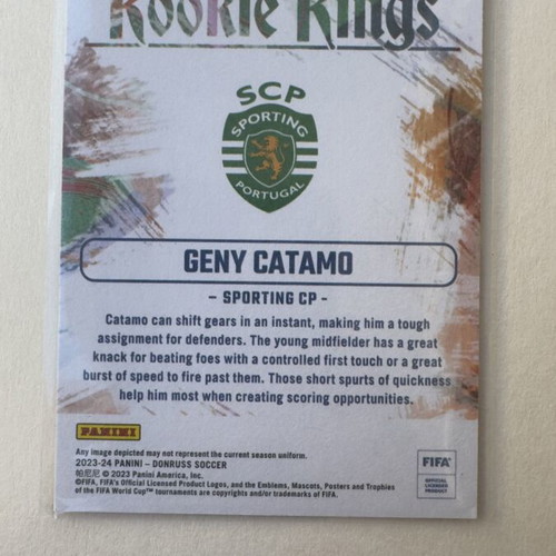 Geny Catamo RC Sporting Rookies King Paninis Donruss 2023/24 like new