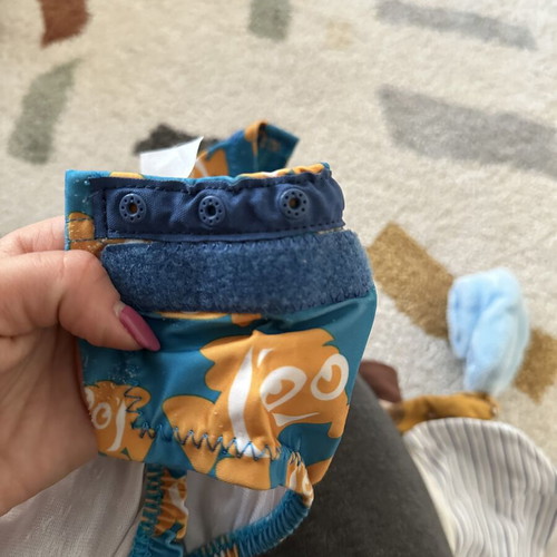 Konfidence Baby Swim Diaper like new, blue and orange, ages 2-3