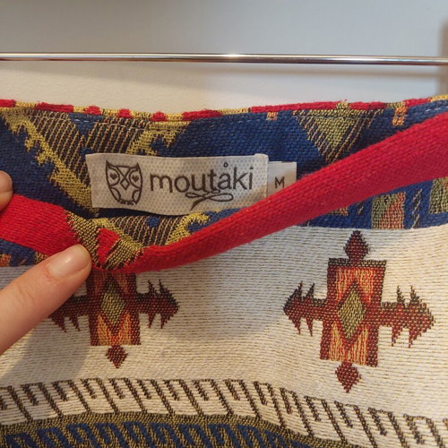 Mini skirt Moutaki like new, colorful, size M