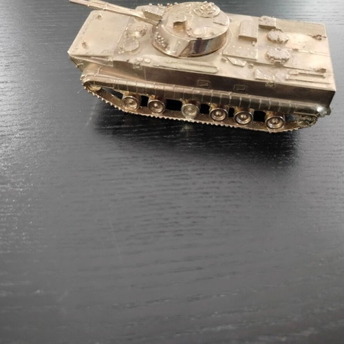 Bronze tank used, decorative or paperweight