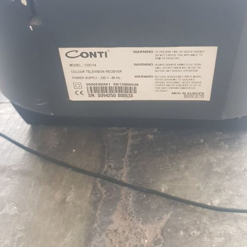 Thomson CRT 15inch and Conti CRT 12inch TVs