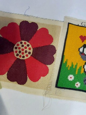 Embroidery for 35x35cm pillows vintage, new, 3 designs