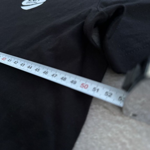 Black T-shirt Malfini Heavy New 137 with Retro Burning Hot Print, New, Size M