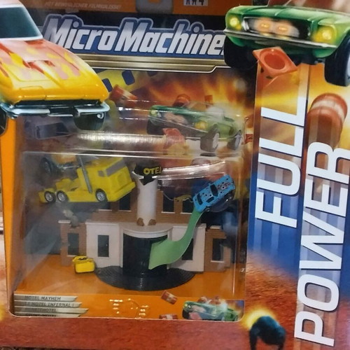 Micro Machines candle new with racing gloves and Motel Mayhem set