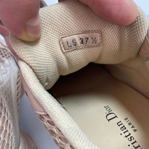 Christian Dior D-Connect sneakers used, size 37.5, beige