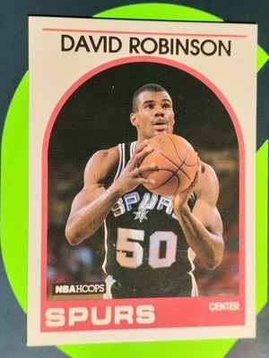 Rookie κάρτα NBA Hoops 1989-90 David Robinson #310 καινούργιο