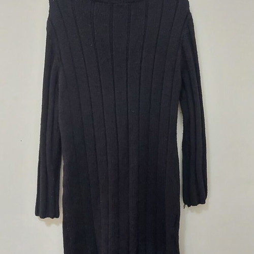 Long knitted cardigan stretch, like new, black, size M
