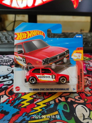 Hot Wheels 73 Civic Custom/Personnalise new