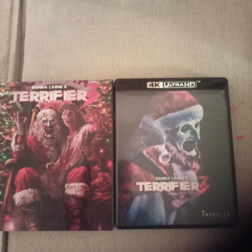 Terrifier 3 4K UHD Blu-Ray like new with slipcover