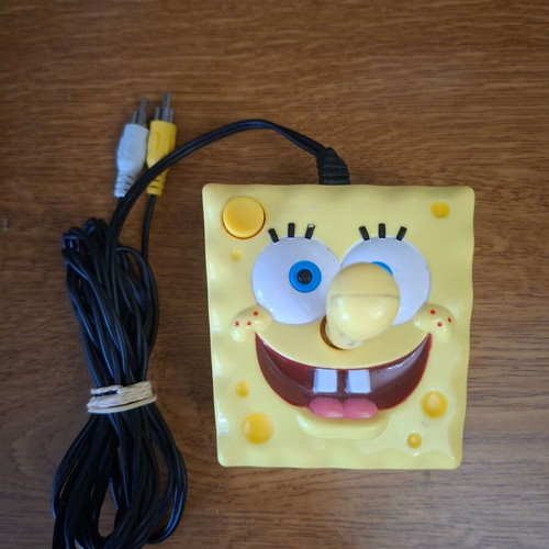 SpongeBob TV Game retro plug and play console joystick used, for repair or collection