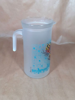 Glass pitcher vintage used in very good condition