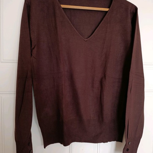 Julia Bergovich women's blouse XL used, brown chocolate