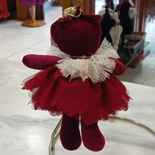 Plush bear keychain new