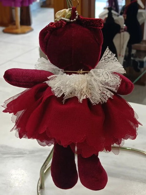 Plush bear keychain new