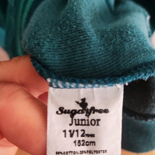 Sugarfree cardigan like new, green for girls 10-11 years