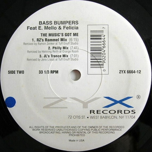 Bass Bumpers The Music's Got Me CD used, electronic