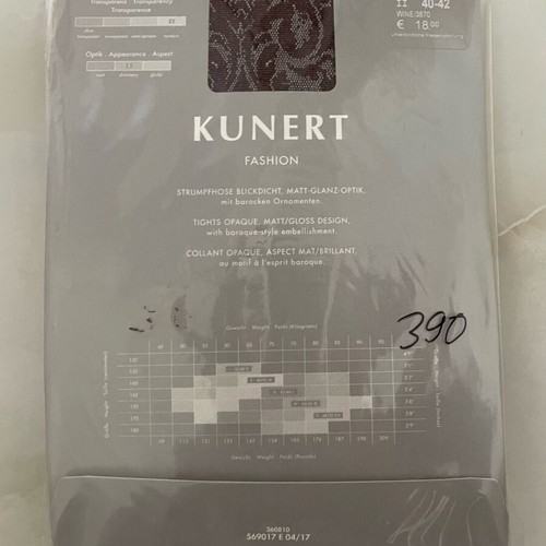 Kunert κόκκινο αδιαφανές λαμπερό καλσόν μέγεθος M καινούργιο