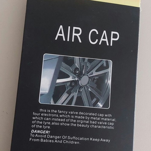 Audi valve caps new, black 4pcs with logo