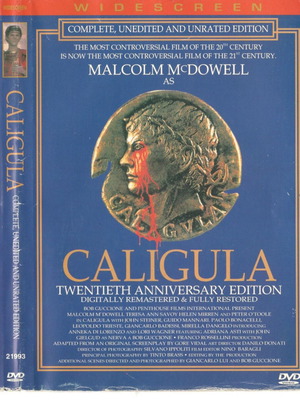 Caligula DVD used, drama historical movie with subtitles