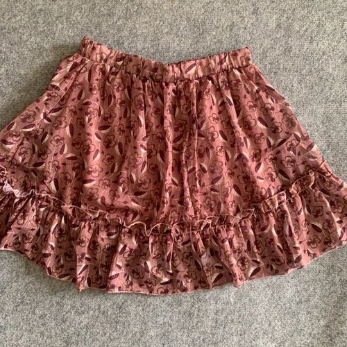 Mini skirt size S like new, pink and red