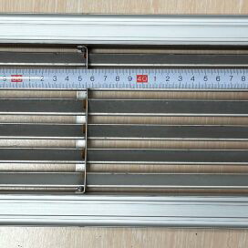 Aluminum ventilation grille 75x17cm used