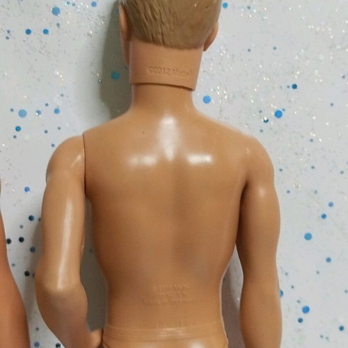 Ken used dolls lot of 3, nude with flaws
