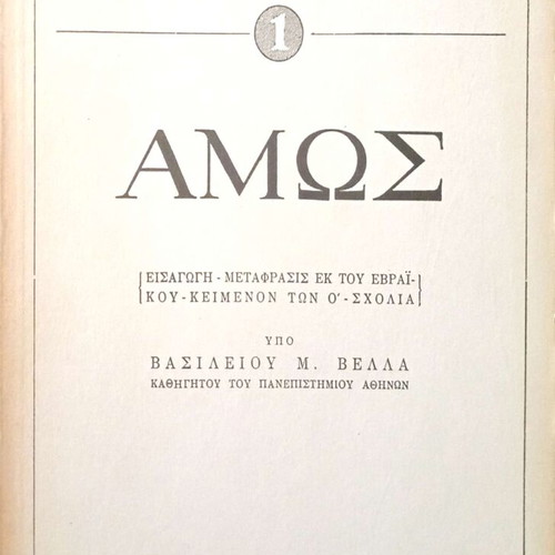 Amos Interpretation of the Old Testament used, theological school book