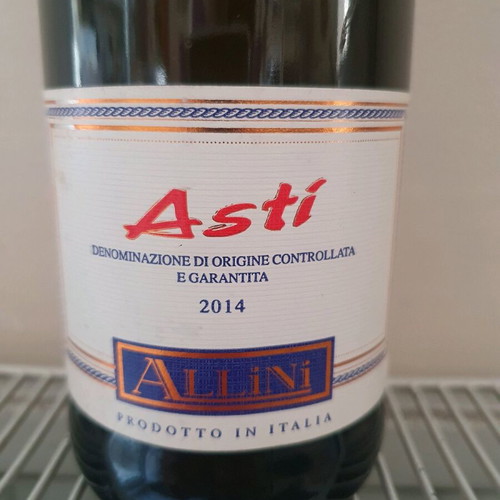 Asti sparkling wine sealed