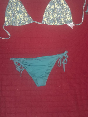 Bikini A-Style like new, colorful green, size S