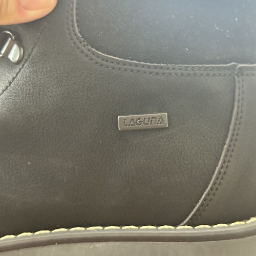 Laguna men's black ankle boots like new with laces size 42