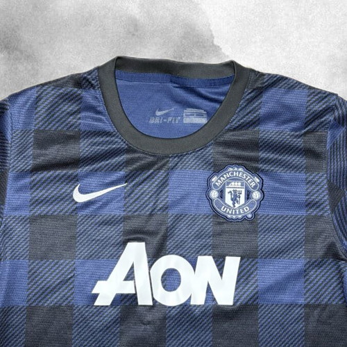 Nike Manchester United Jersey Blue and Black Checkered like new