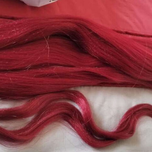 Hair for braid new, red
