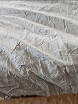 IKEA DVALA σεντόνια με λάστιχο σε γκρι, 90x200 εκ., σετ 2 τεμαχίων