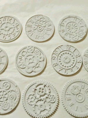 Set of 10 clocks and gears for crafts new