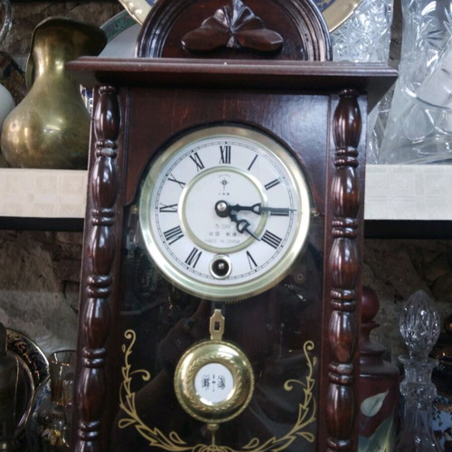 Old Chinese wall clock like new