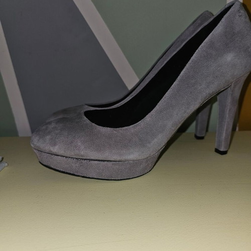 Adidas Rockport pumps new, grey suede, 10.5cm heel