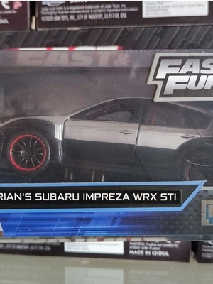 Fast & Furious Brian's Subaru Impreza WRX STI die-cast model like new 1:32 scale