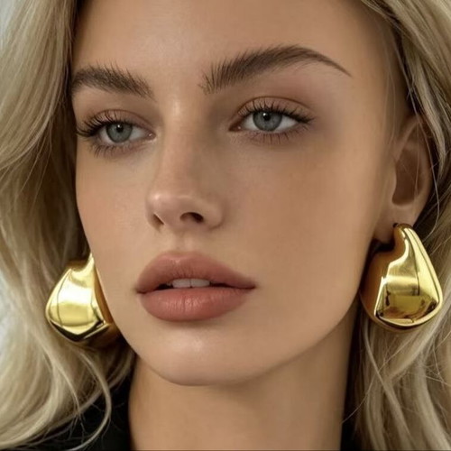 Earrings new silver and gold