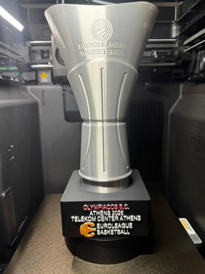 Olympiacos Euroleague Trophy new, 3D printed official replica