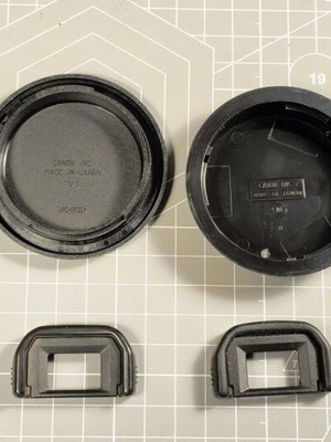 Canon DSLR Body And Lens Caps With Eyecups Like New
