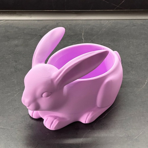 Easter basket bowl shaped like a bunny new