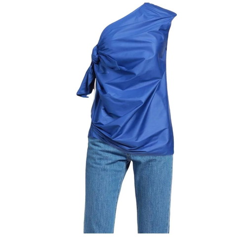 Sportmax asymmetrical blouse new, blue, size L