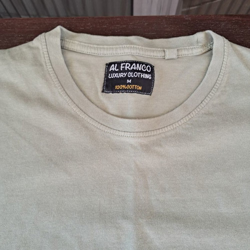 T-shirt men's olive green, 100% cotton, size M like new