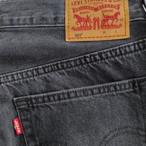 Levi's 501 jeans used, size L 40, black and grey