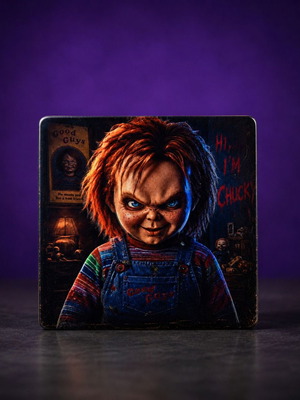 Child's Play Chucky Ceramic Fridge Magnet 57×57 mm new