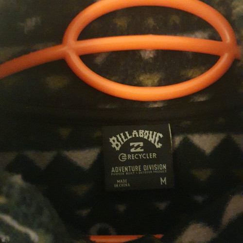 Billabong fleece size Medium like new, black